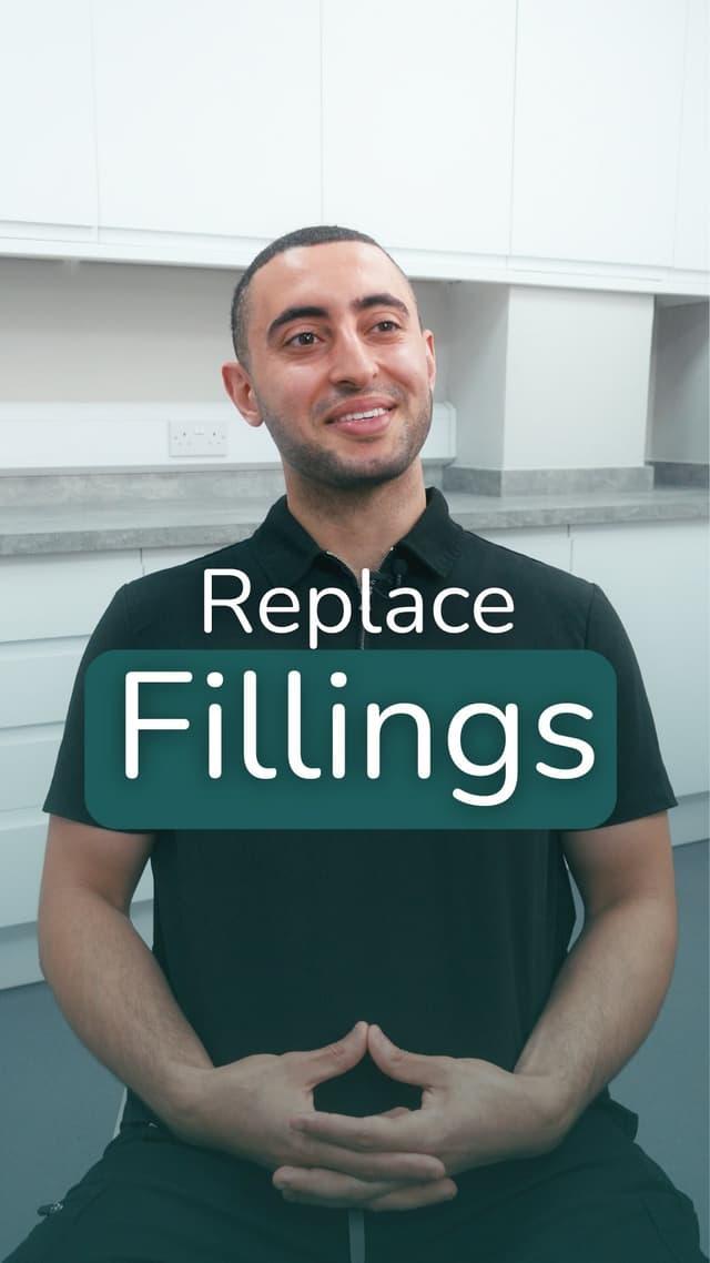 Switching metal fillings to white