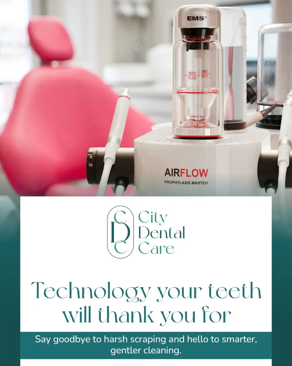 Inside a treatment room at City Dental Care on Earl Grey Street, Edinburgh